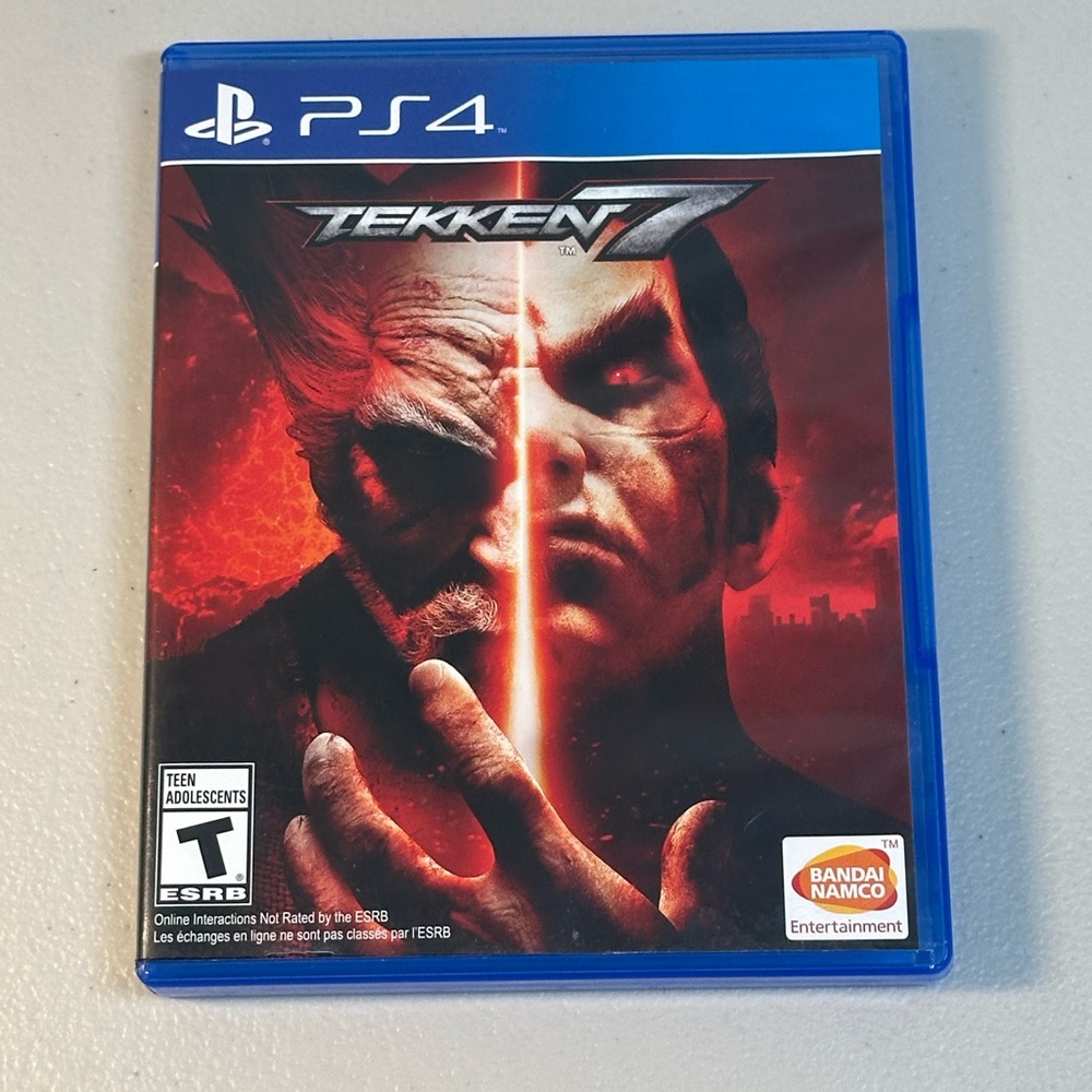 Sony PS4 Tekken 7 - Blue Case with Red/Black Cover Art